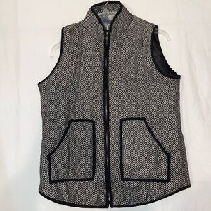 Chevron tweed winter vest by Tara Lynn